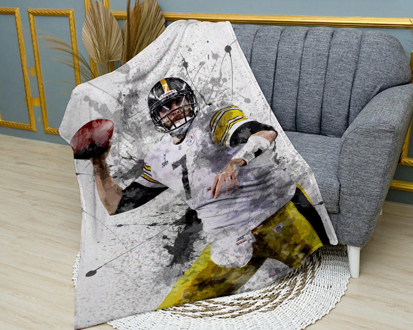 Ben Roethlisberger Pittsburgh Steelers Fleece Blanket