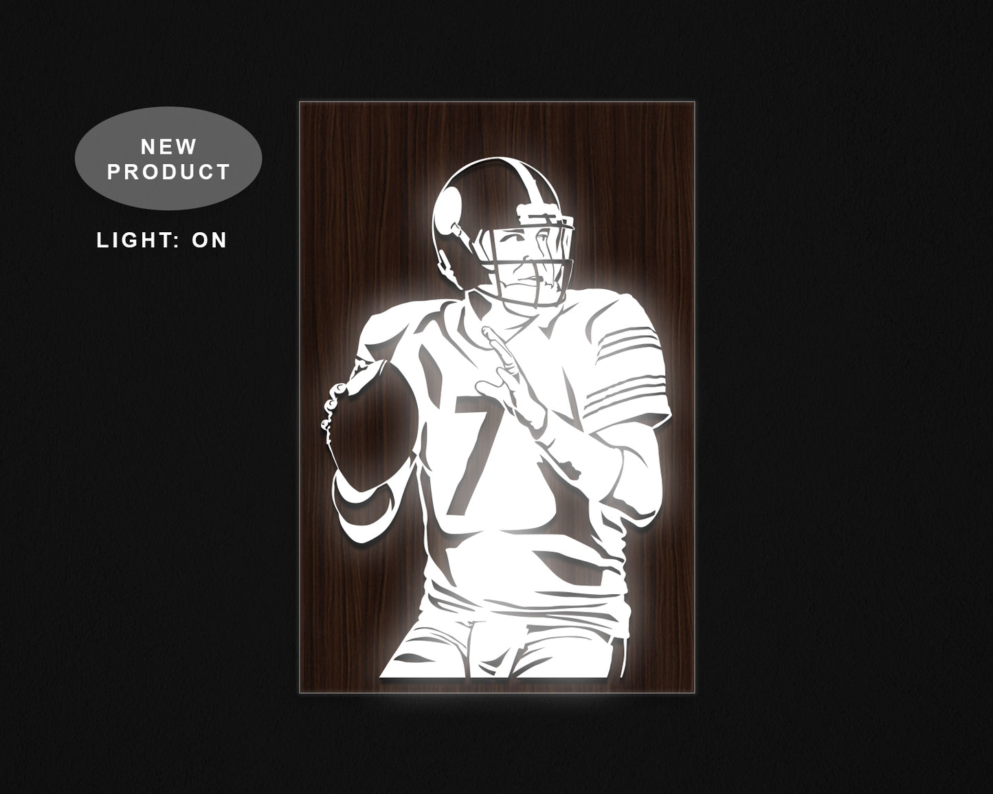 Ben Roethlisberger LED Wooden Decal