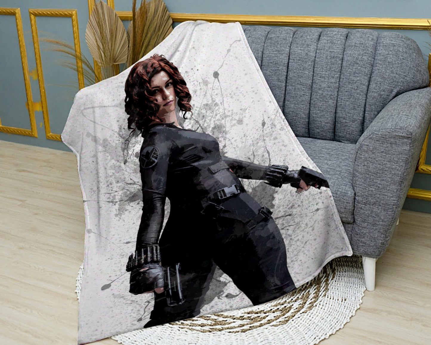 Black Widow Fleece Blanket