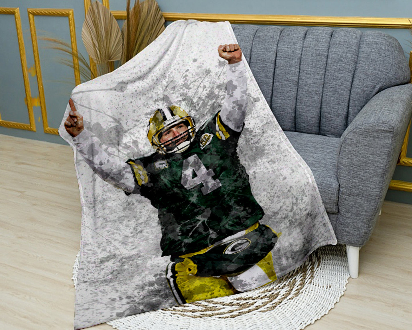 Brett Favre Green Bay Packers Fleece Blanket