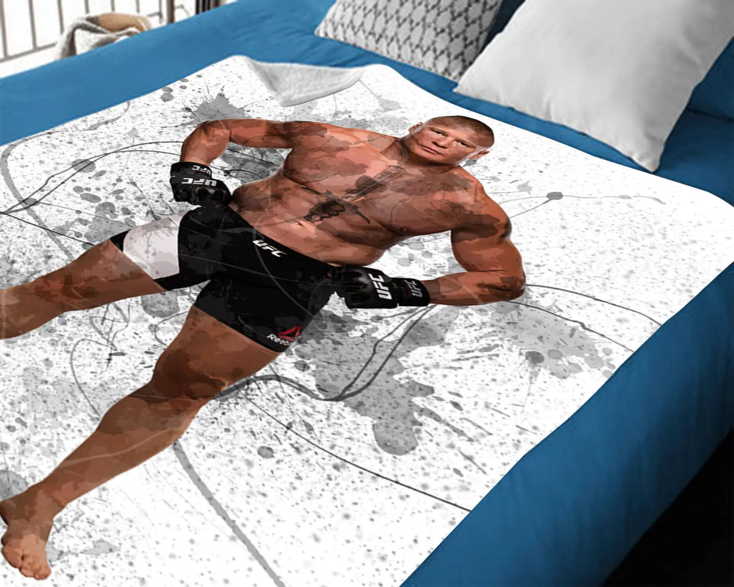 Manta polar con efecto salpicado de Brock Lesnar