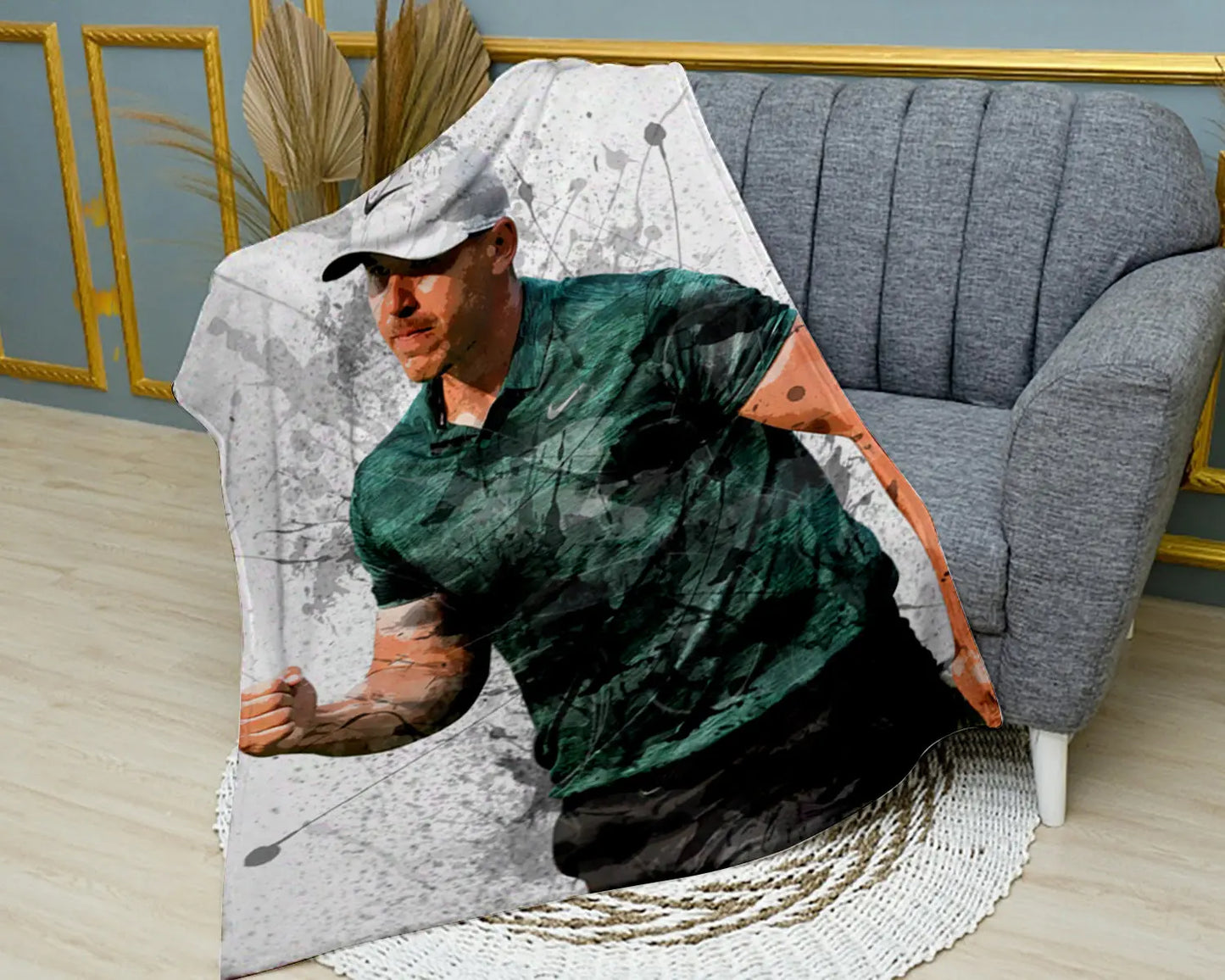 Manta polar con efecto salpicado de Brooks Koepka