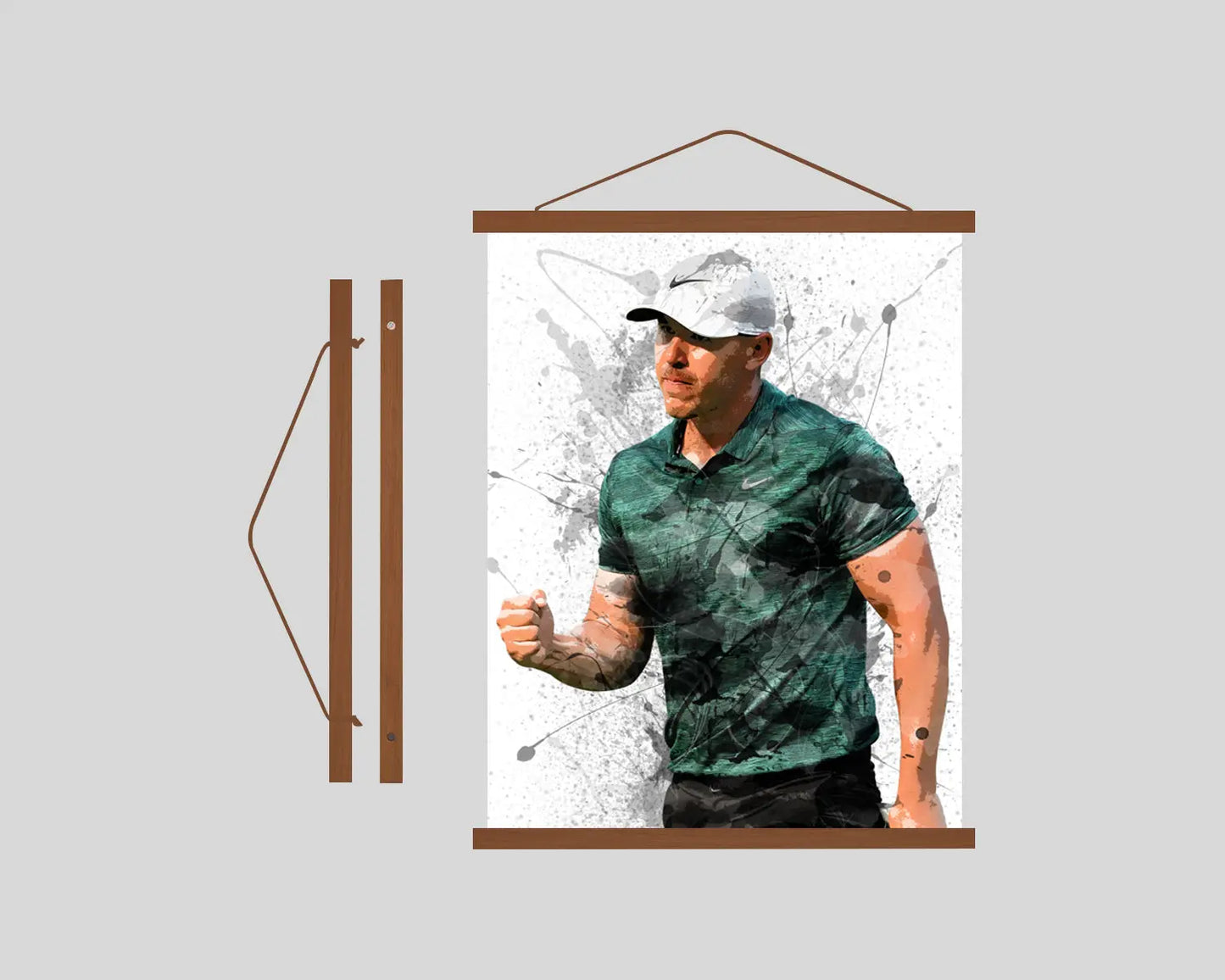 Brooks Koepka Hanging Frame Sports Art