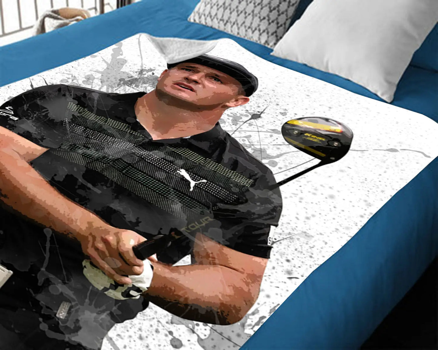 Bryson DeChambeau Splash Effect Fleece Blanket