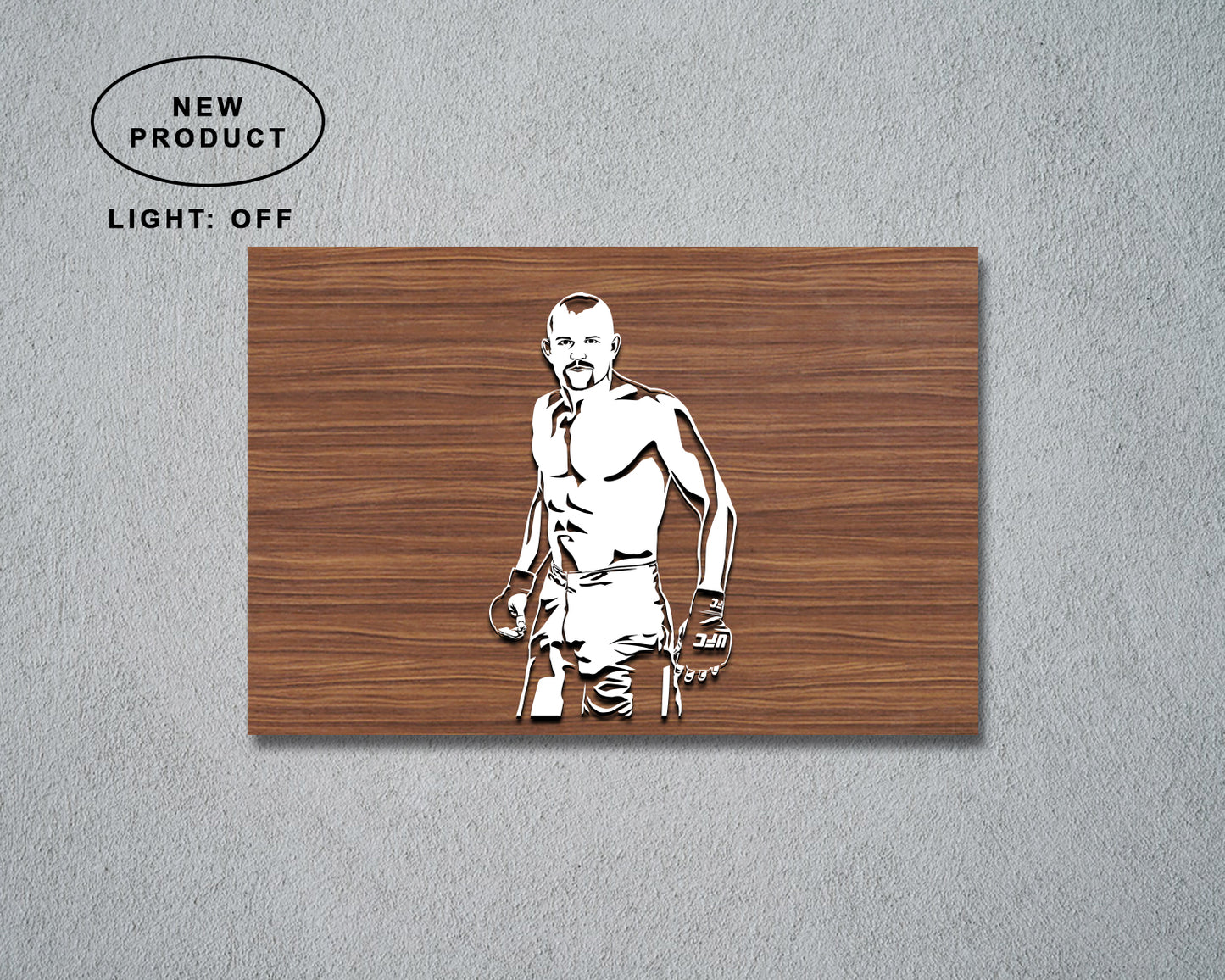 Chuck Liddell LED Wooden Decal
