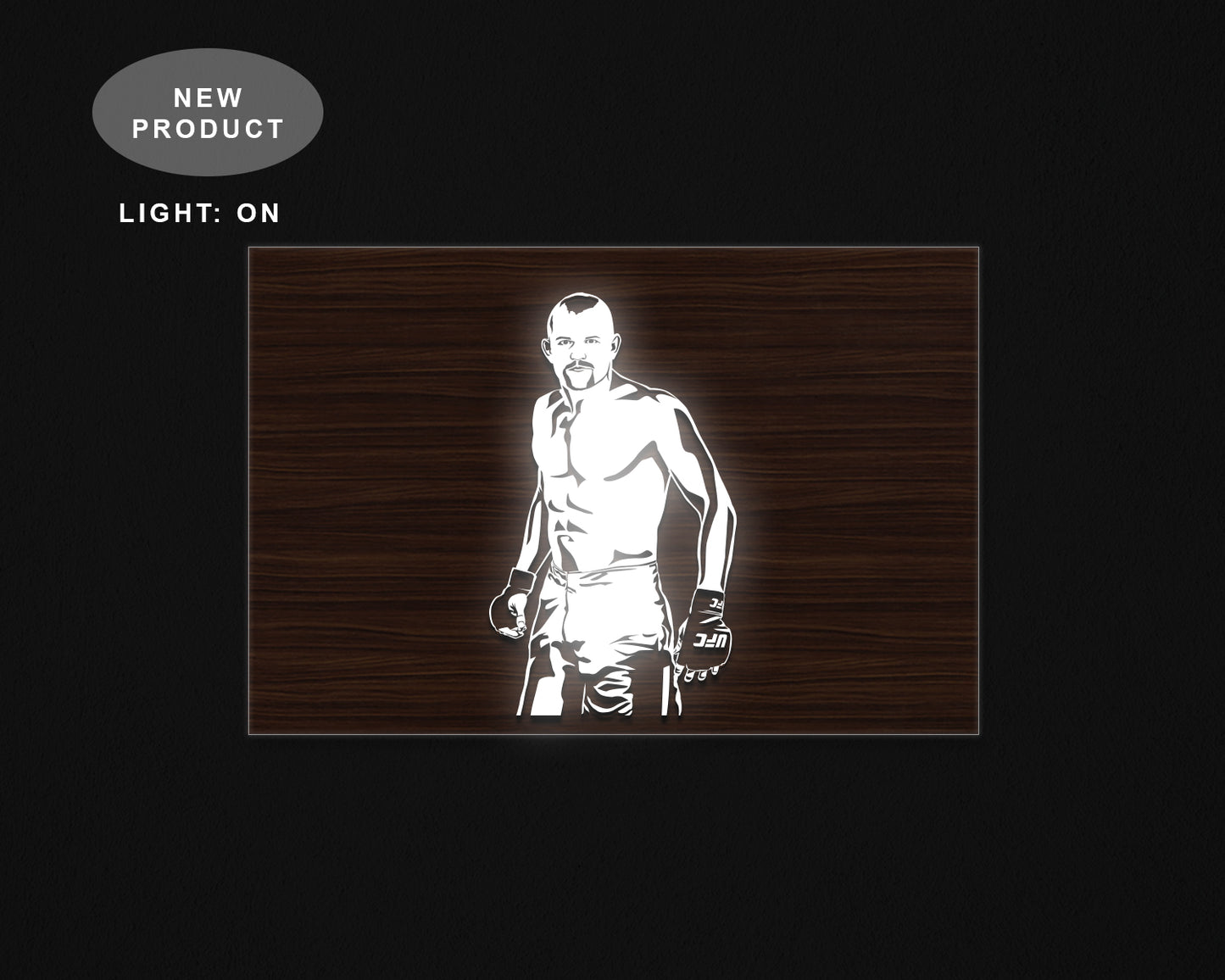 Chuck Liddell LED Wooden Decal