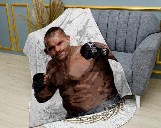 Chuck Liddell Splash Effect Fleece Blanket Style 1