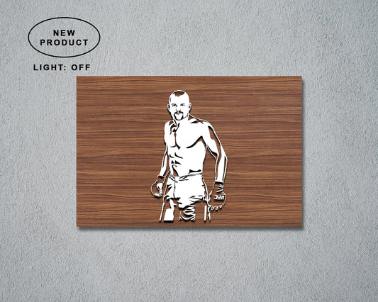 Chuck Liddell LED Wooden Decal
