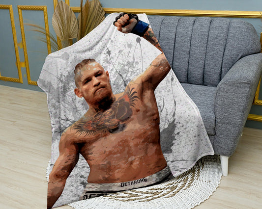 Conor McGregor Splash Effect Fleece Blanket