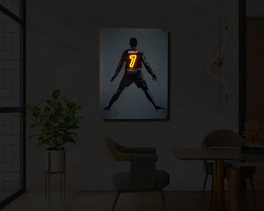 Cristiano Ronaldo UV Neon Sign