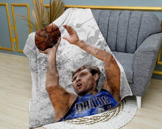 Manta polar con efecto salpicado de Dirk Nowitzki