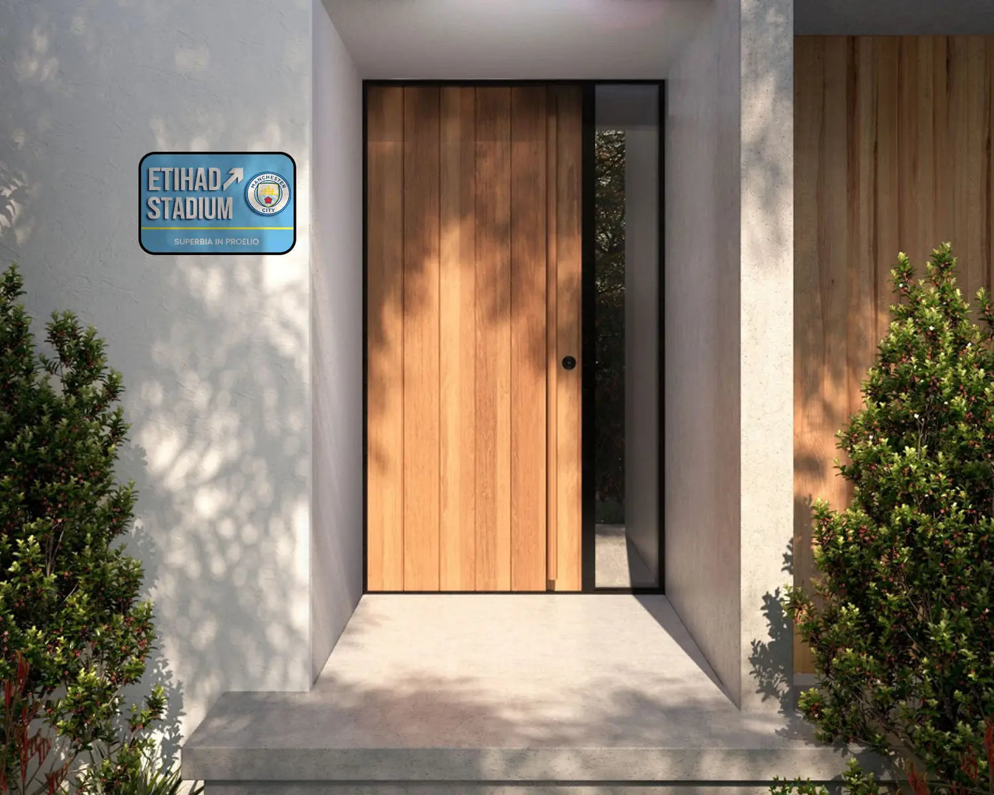 Etihad Stadium Door Sign