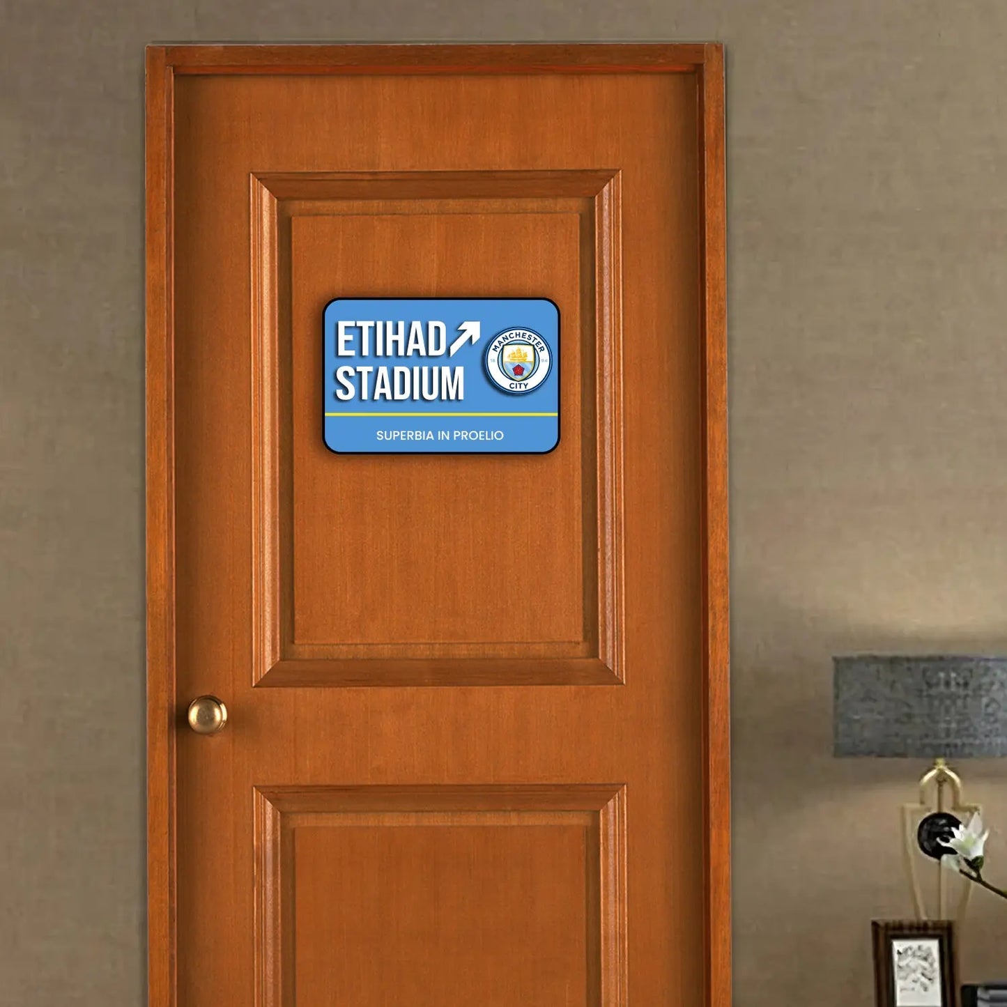 Etihad Stadium Door Sign