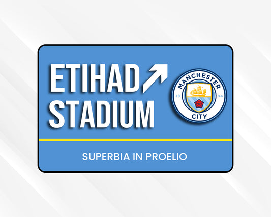 Etihad Stadium Door Sign