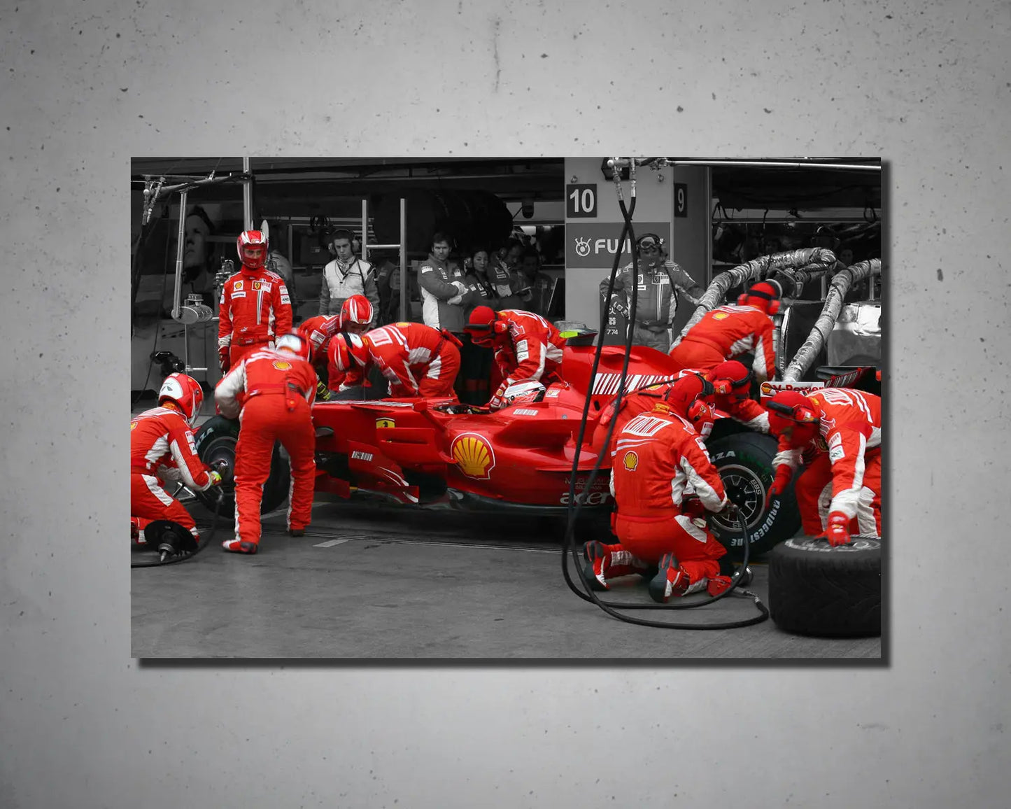 Arte en lienzo en blanco y negro de Dale Earnhardt