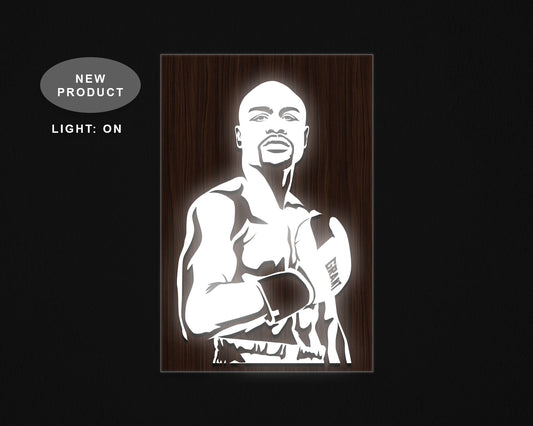 Floyd Mayweather LED Wooden Decal