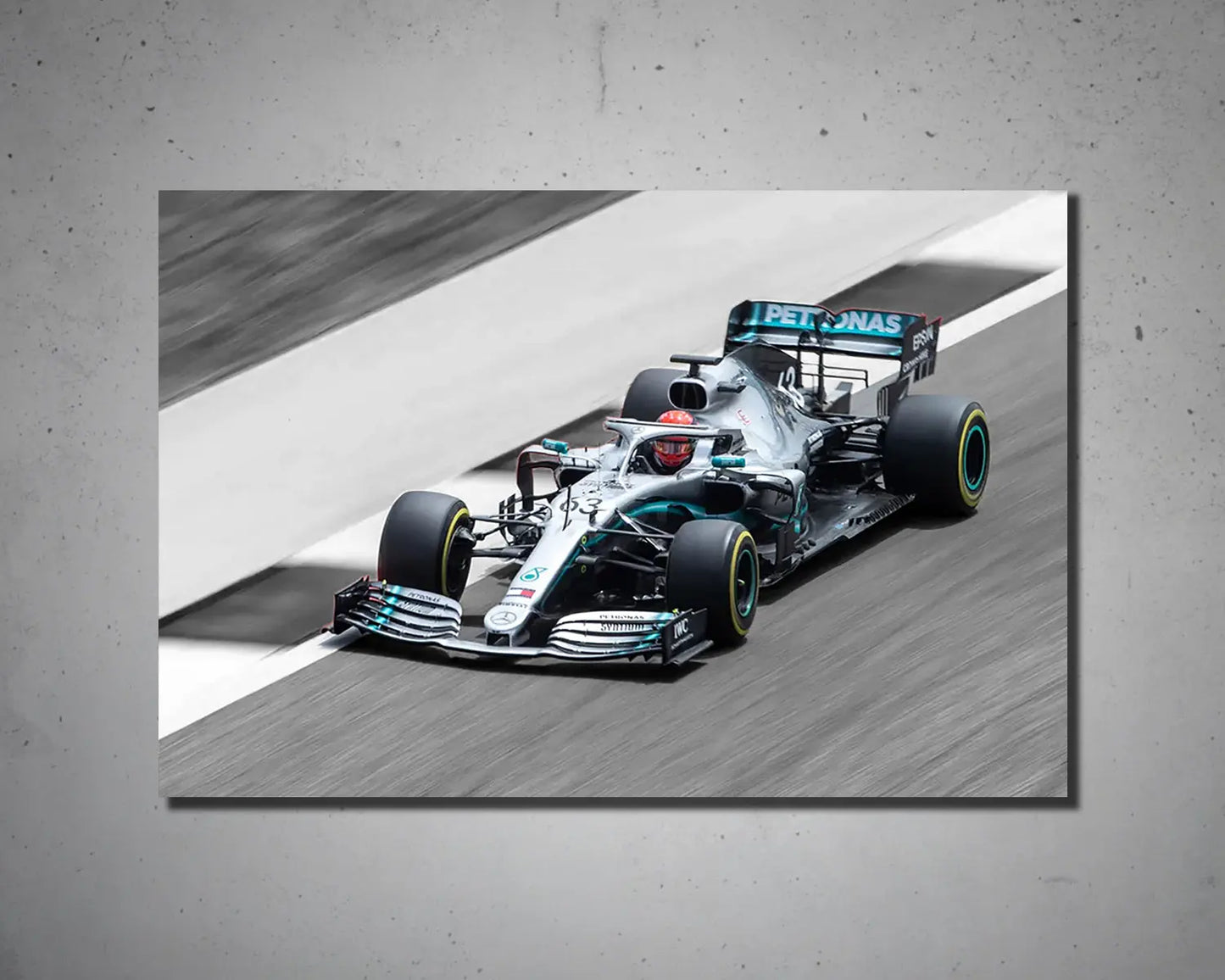 Arte en lienzo en blanco y negro de Dale Earnhardt