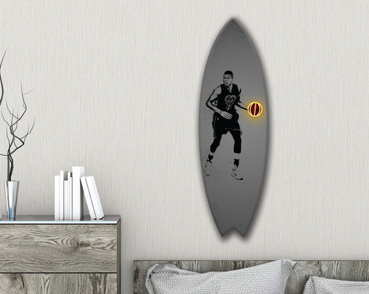 Giannis Antetokounmpo Acrylic Surfboard Wall Art