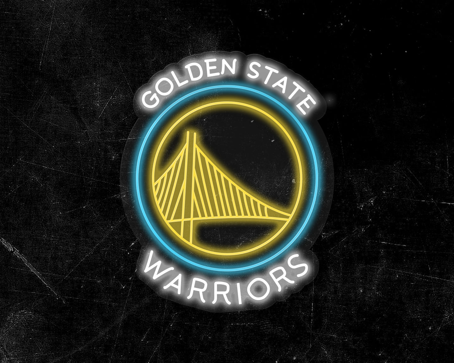 Golden State Warriors Team Logo Neon Sign