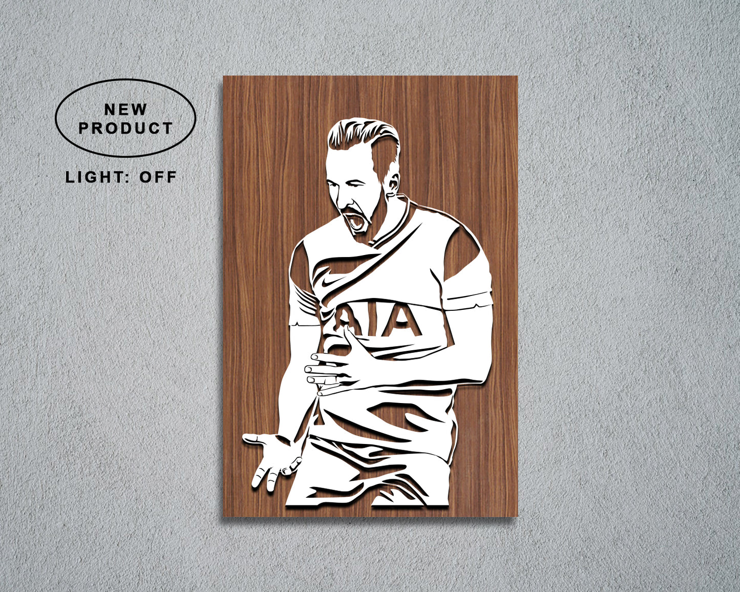 Harry Kane LED Wooden Decal