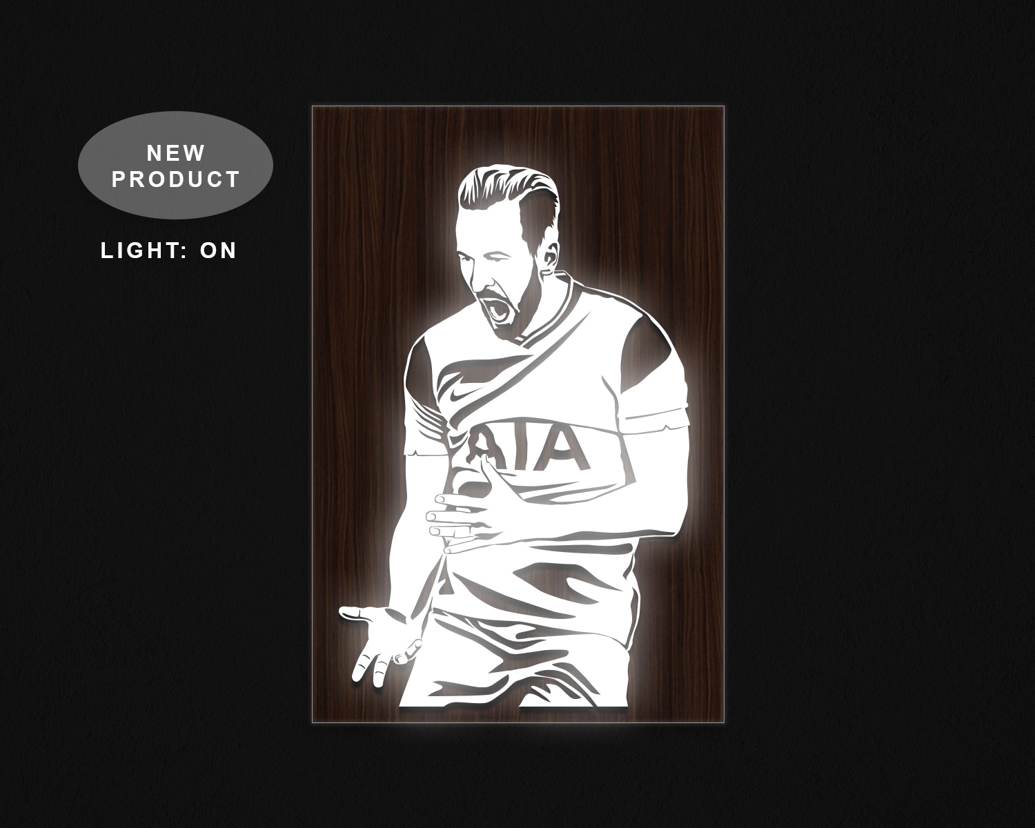 Harry Kane LED Wooden Decal