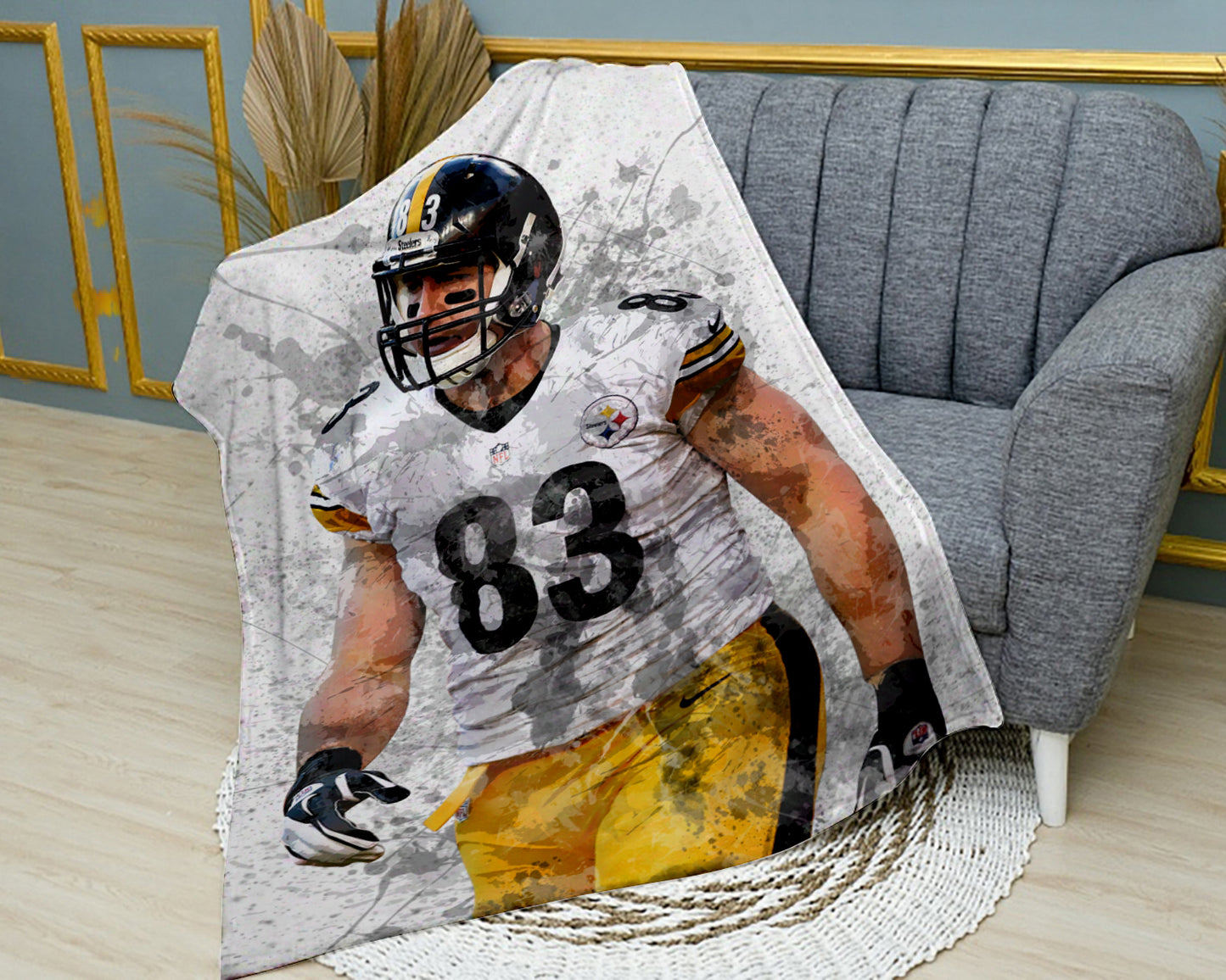 Heath Miller Splash Effect Fleece Blanket