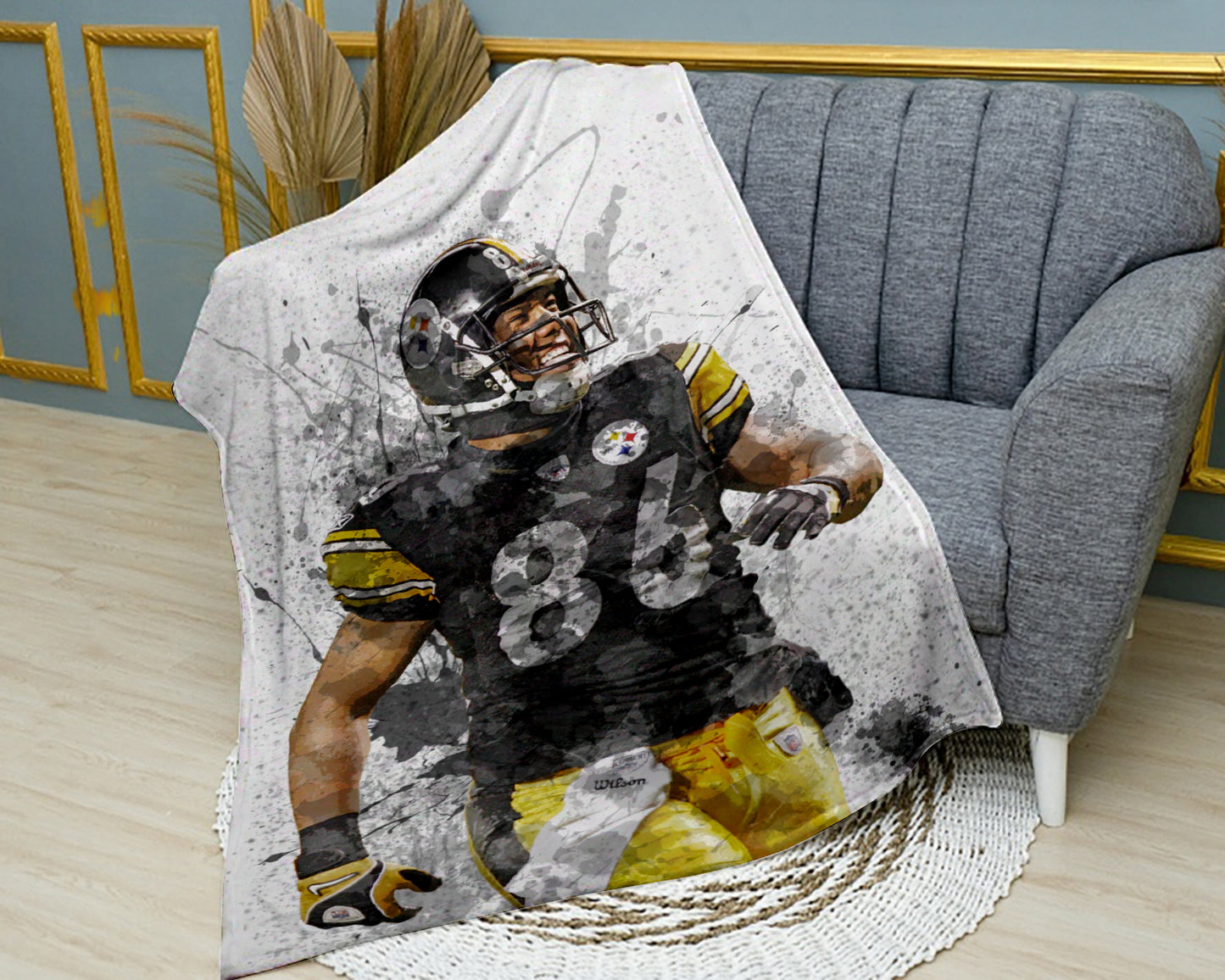 Manta polar con efecto salpicado de Hines Ward