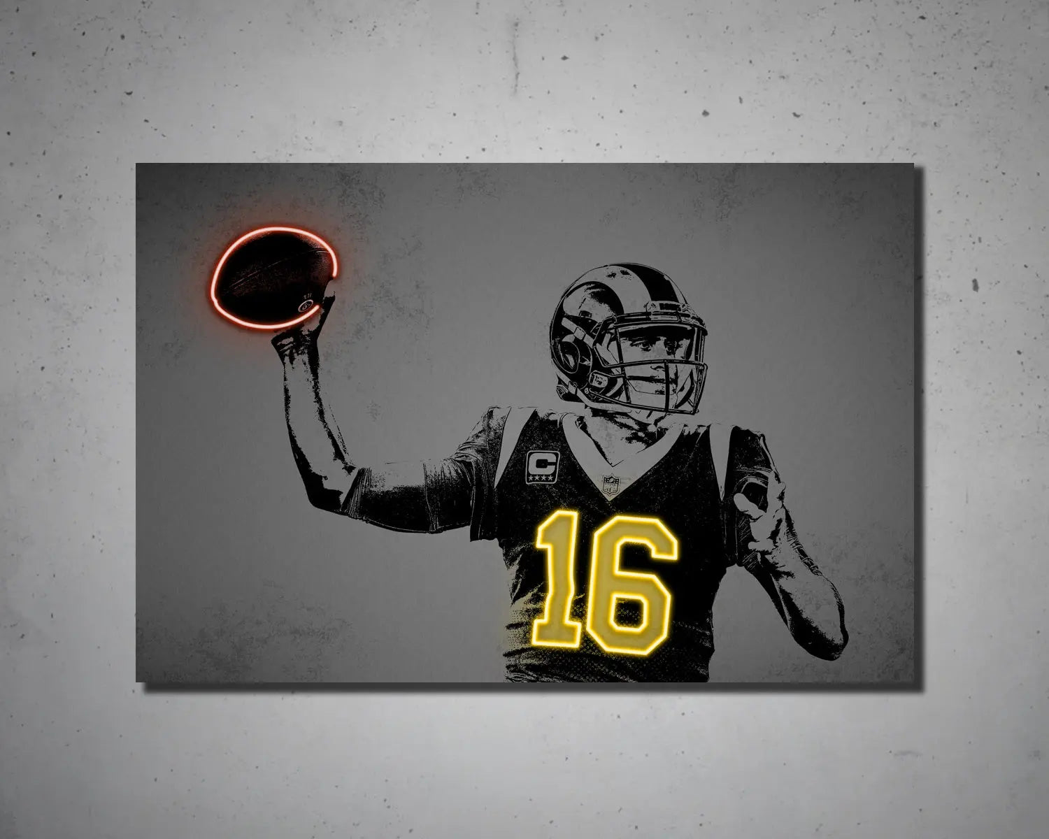 Jared Goff Canvas Wall Art 