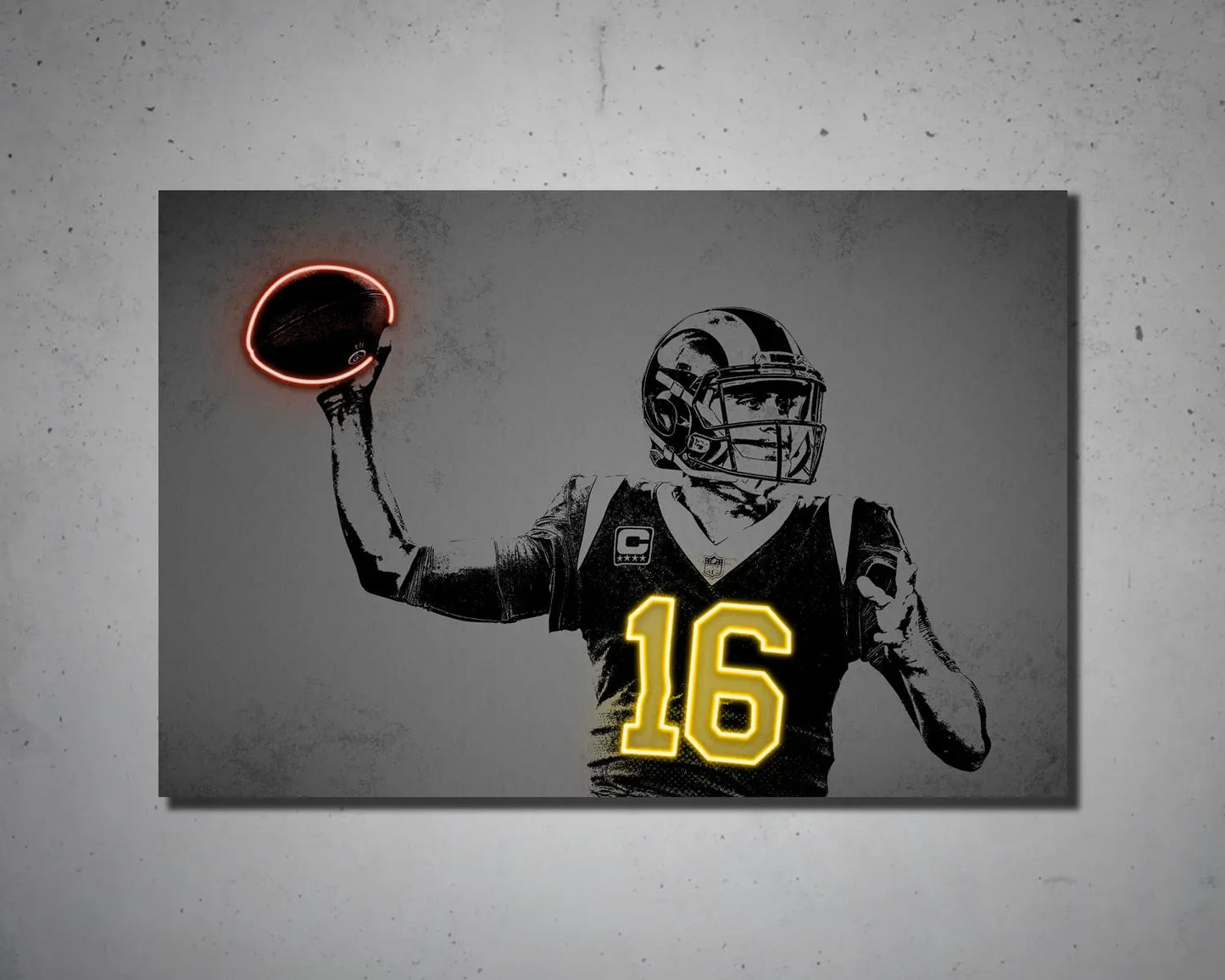 Jared Goff Canvas Wall Art 