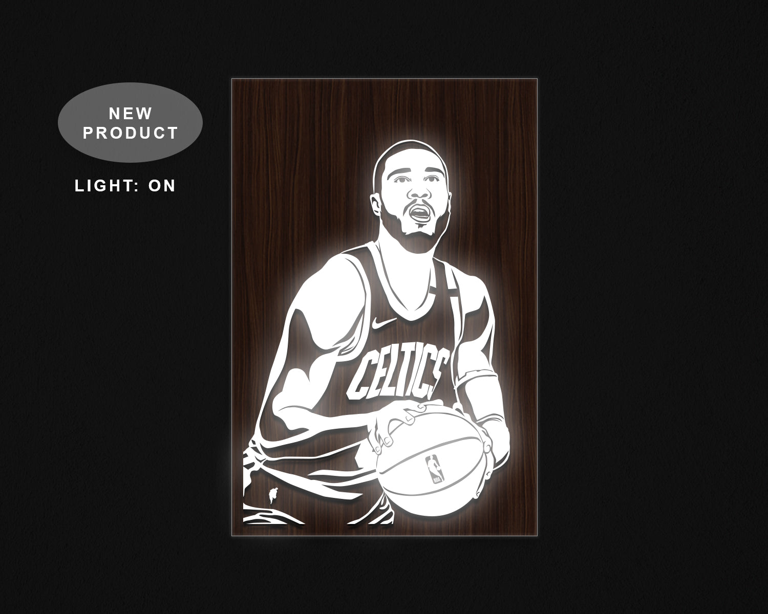 Jayson Tatum LED Wooden Decal