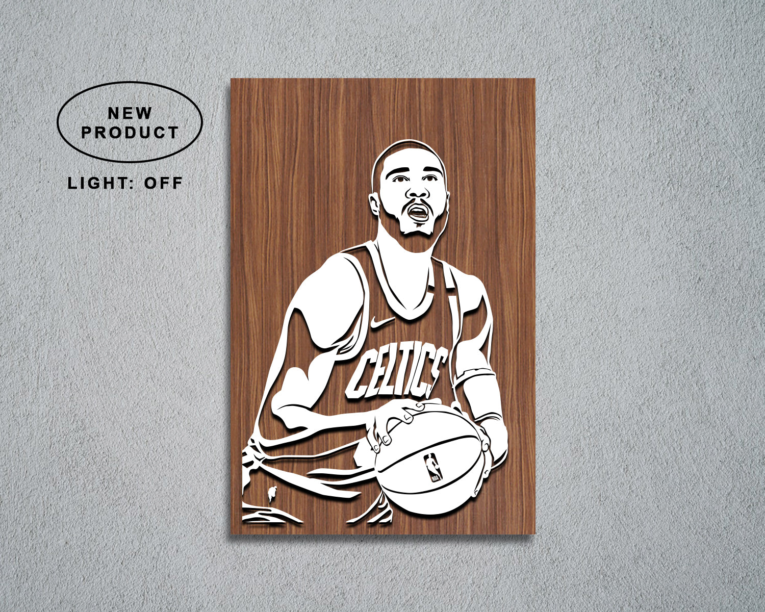 Jayson Tatum LED Wooden Decal