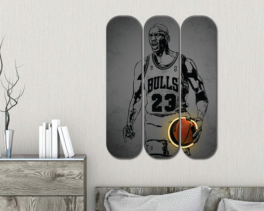 Michael Jordan Acrylic Skateboard Wall Art