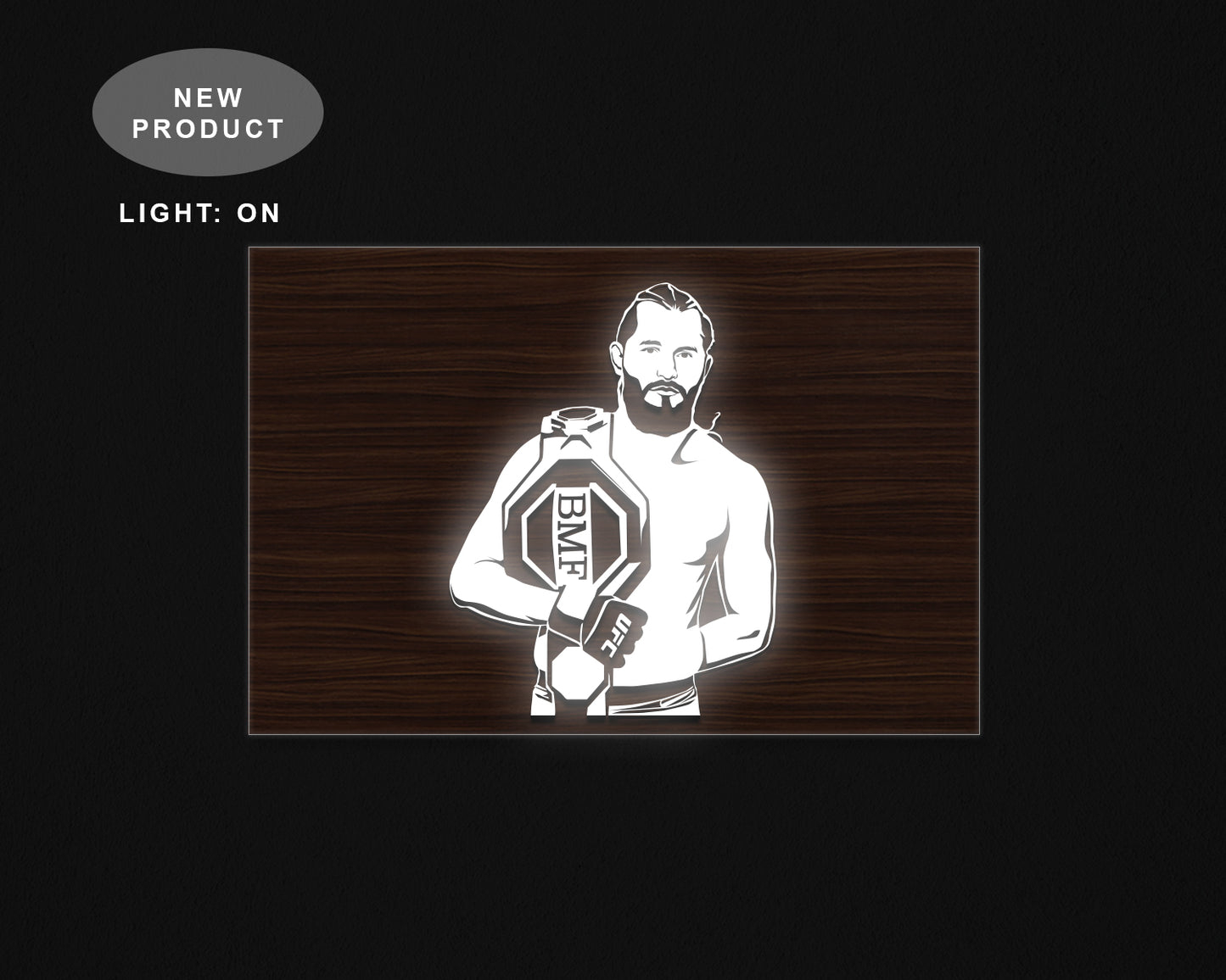 Jorge Masvidal LED Wooden Decal