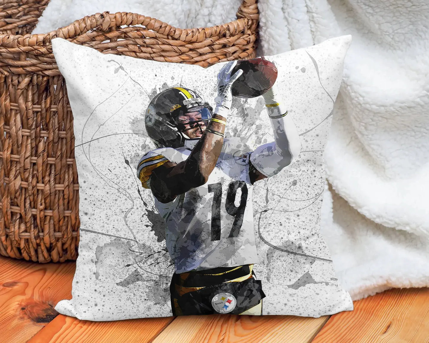 JuJu Smith-Schuster Splash Effect Pillow