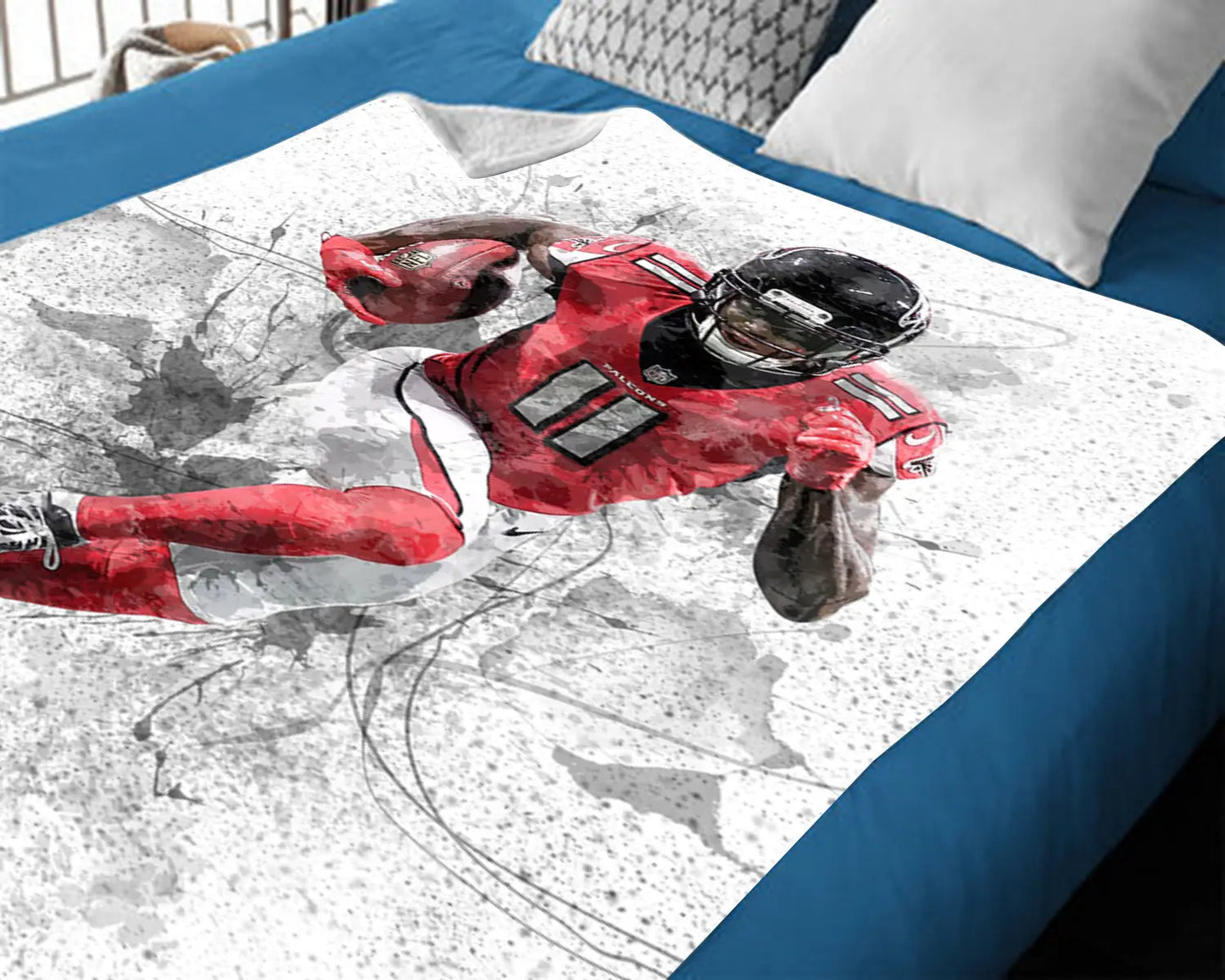 Manta polar con efecto salpicado de Julio Jones