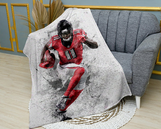 Julio Jones Splash Effect Fleece Blanket