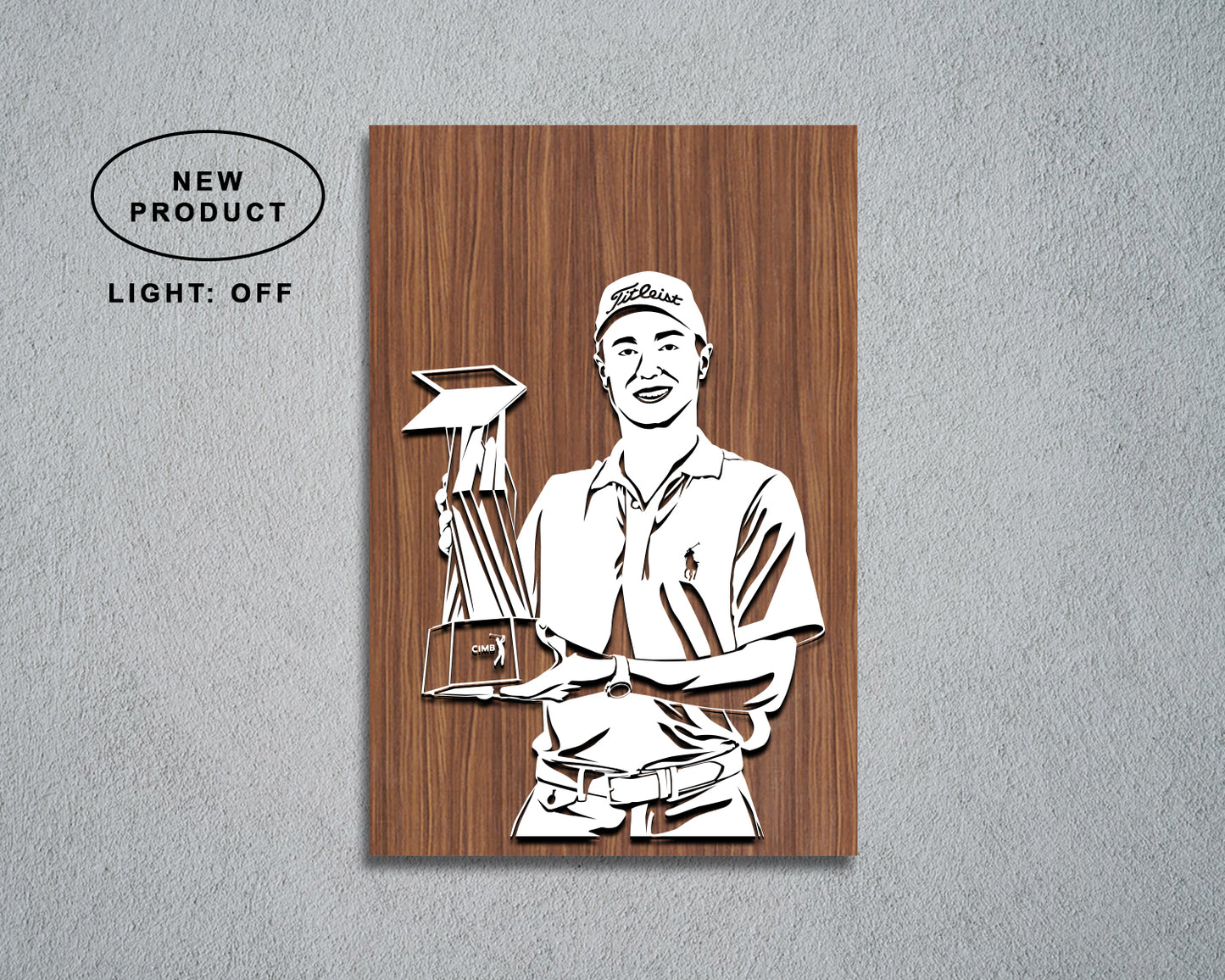 Justin Thomas LED Wooden Decal