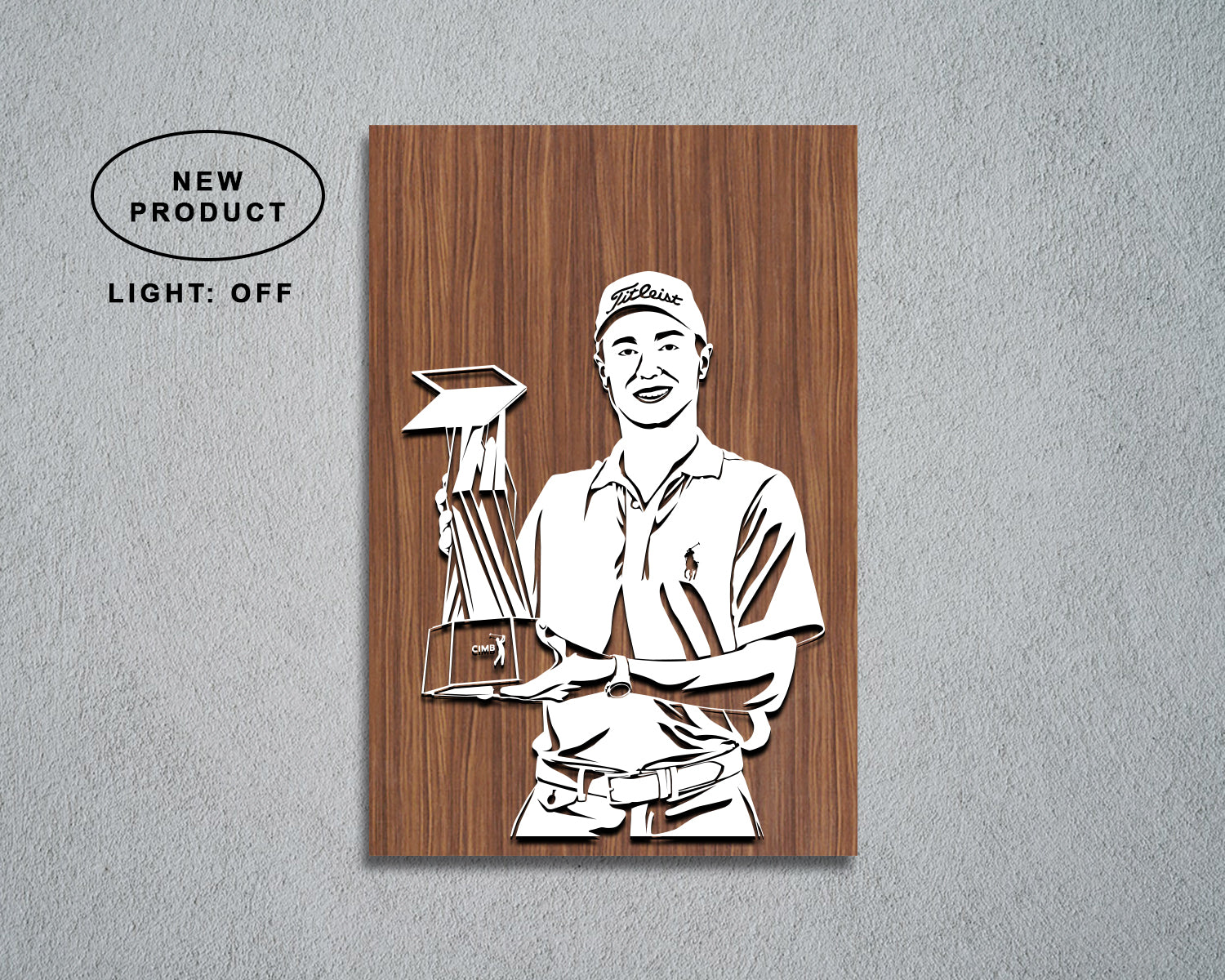 Justin Thomas LED Wooden Decal