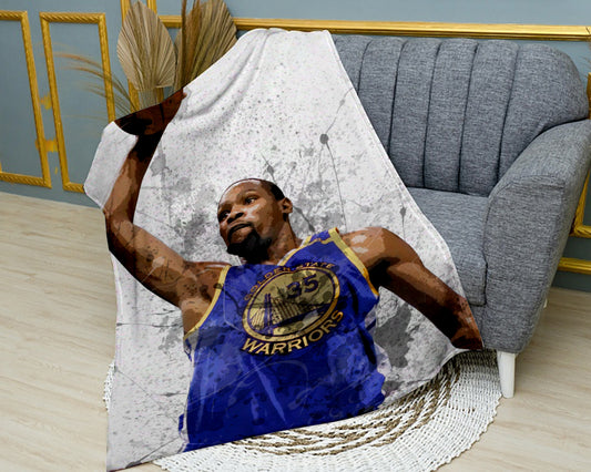 Kevin Durant Dunk Splash Effect Fleece Blanket