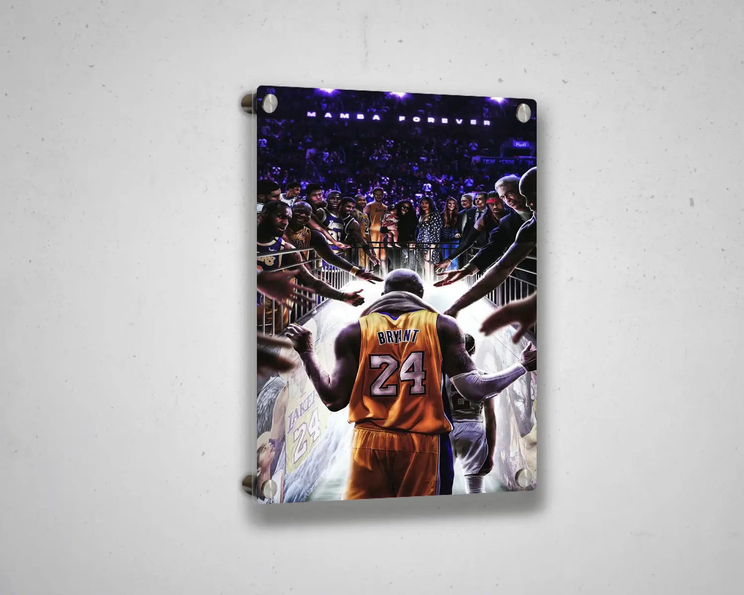 Kobe Bryant Gianna Legendary Canvas Art