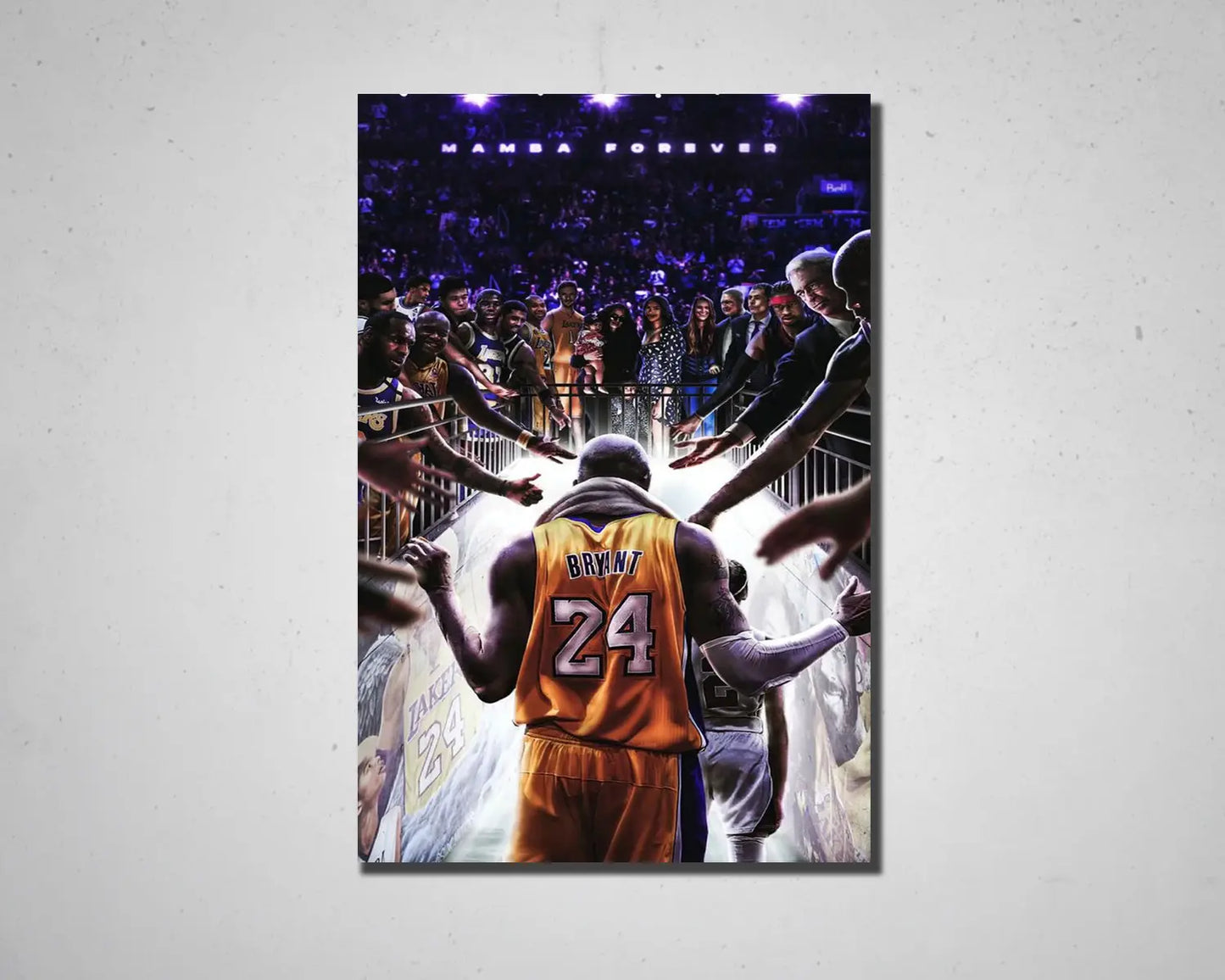 Kobe Bryant Gianna Legendary Canvas Art