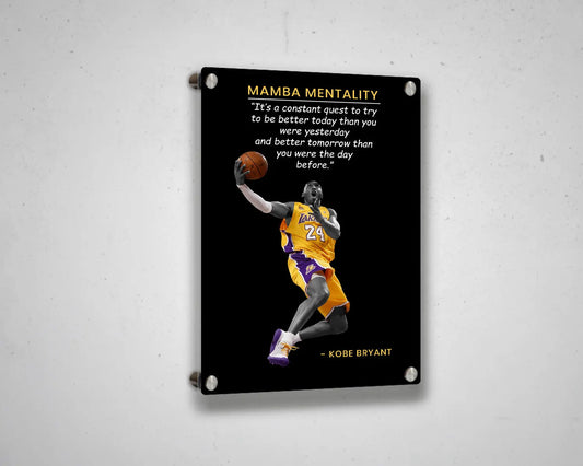 Lienzo decorativo con la mentalidad de Mamba de Kobe Bryant