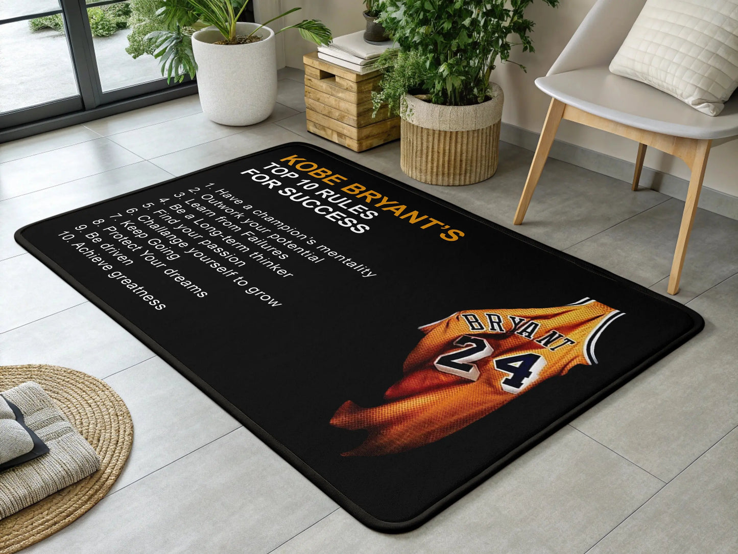 Kobe Bryant Tshirt Rugs