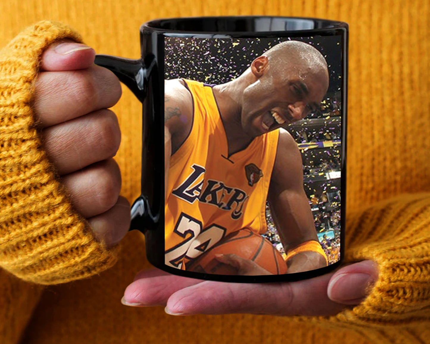 Kobe Celebrations Black Mug and Coaster