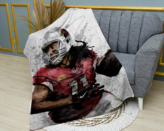 Larry Fitzgerald Jr. Splash Effect Fleece Blanket