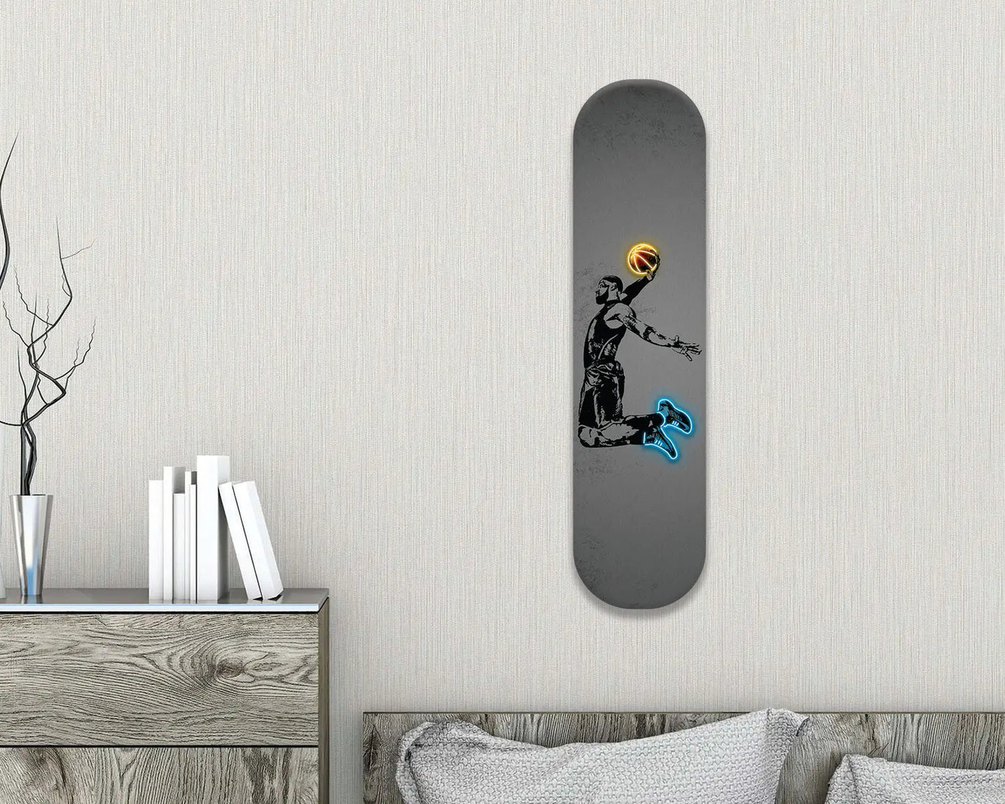Lebron James Acrylic Skateboard Wall Art
