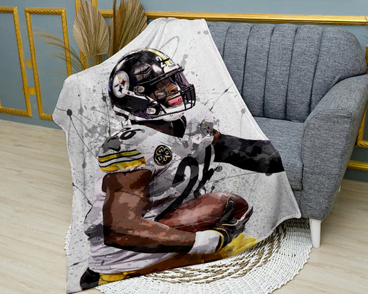 Le'Veon Bell Splash Effect Fleece Blanket