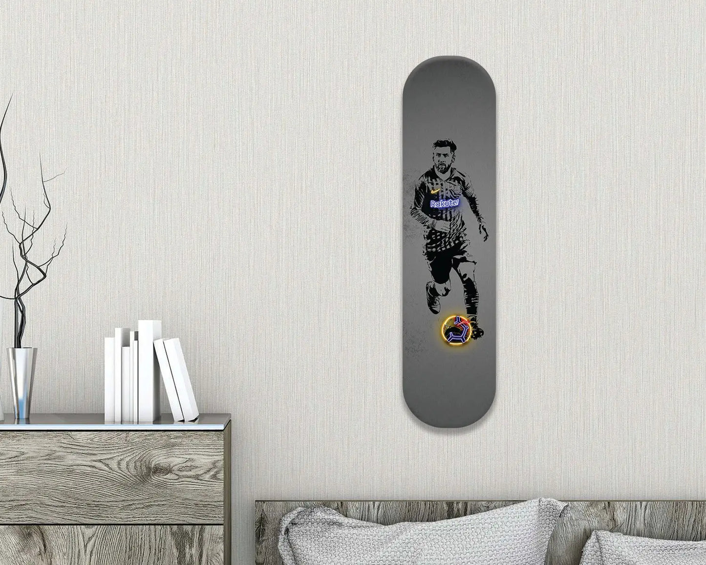 Lionel Messi Acrylic Skateboard Wall Art
