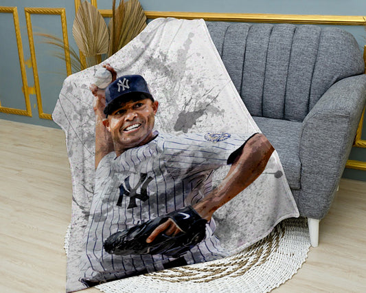 Mariano Rivera Splash Effect Fleece Blanket