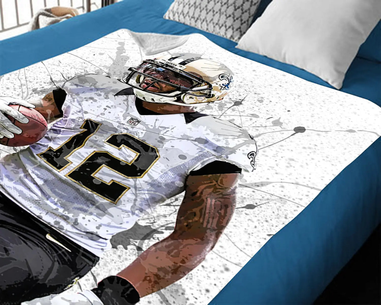 Manta polar con efecto salpicado de Marques Colston